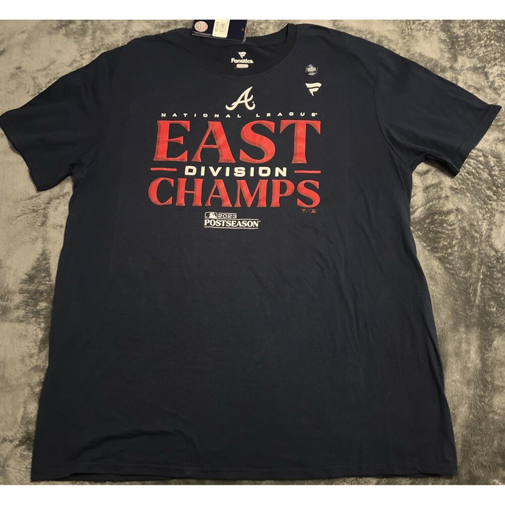 XL Men's Fanatics Navy Atlanta Braves 2023 NL East Division Champions